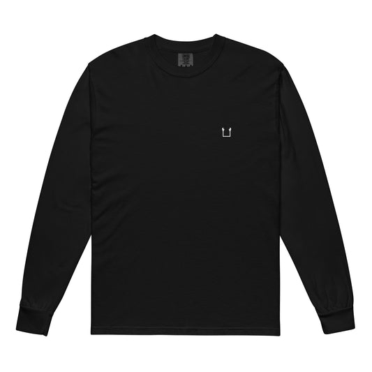 Garment-dyed heavyweight long-sleeve shirt